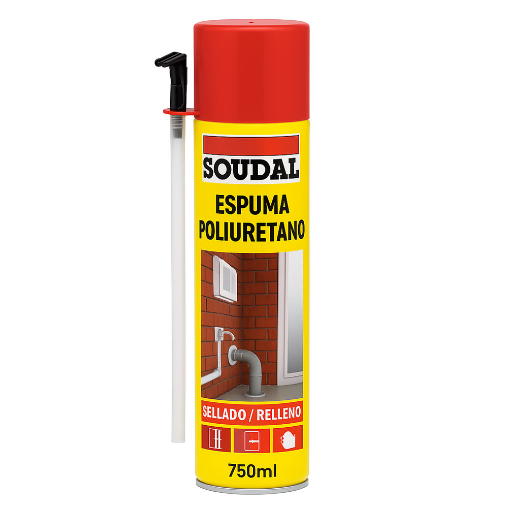 ESPUMA POLIURETANO  SOUDAL 750 ML