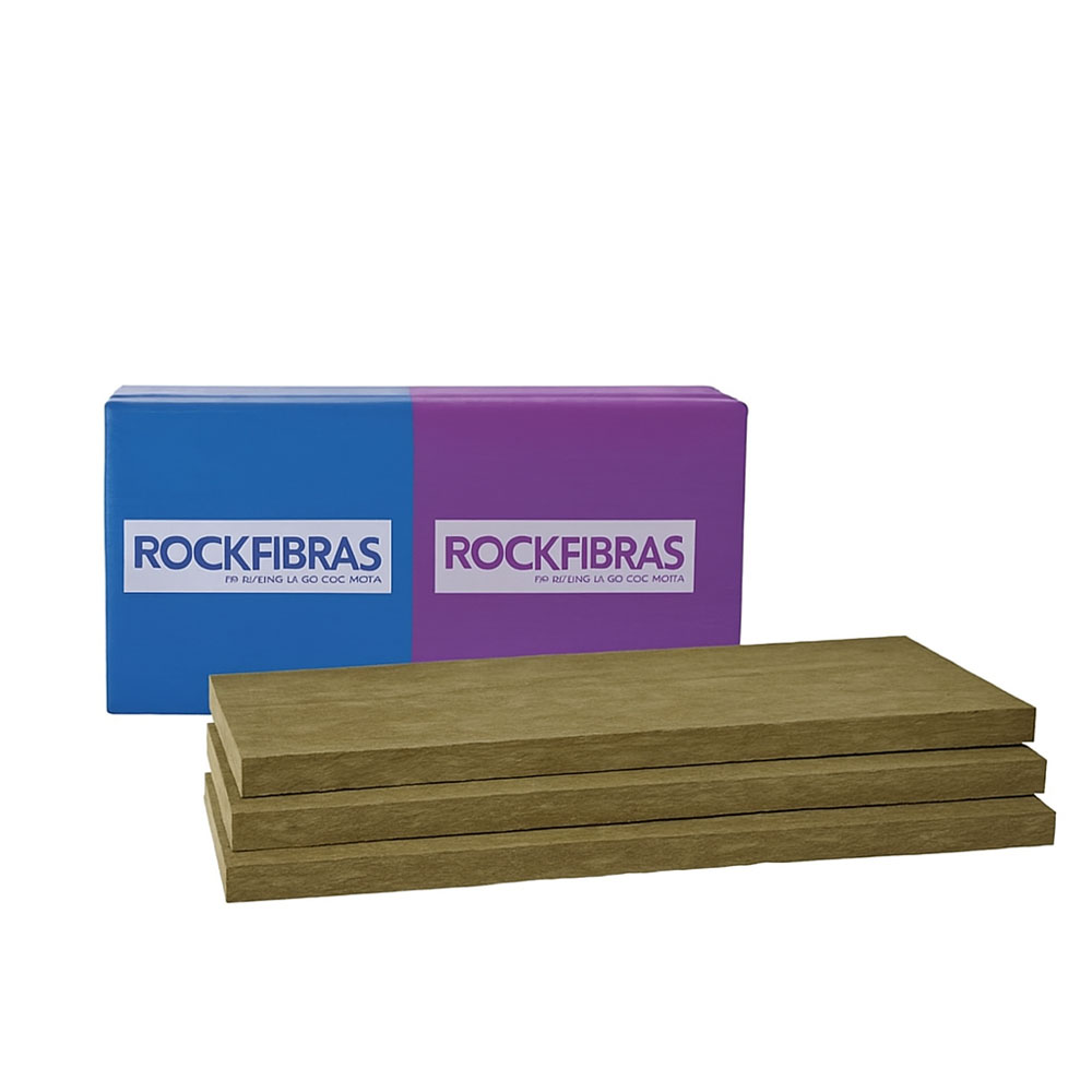 LANA DE ROCA DENSIDAD 32KGS / M3- 0,60M X 1,20M 4,32M2 50MM