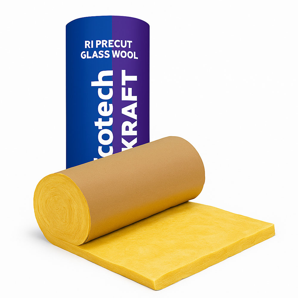 LANA DE VIDRIO R11 PRE-CORTADA C/PAPEL KRAFT – s/formal. 15,84M2 89MM